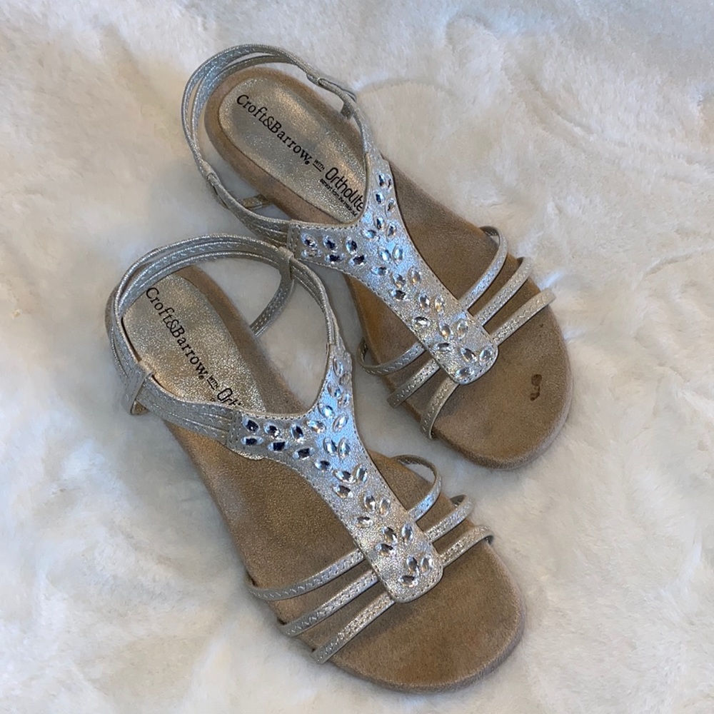 CROFT & BARROW Studio Wedge Sandal W/Ortholite
